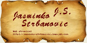 Jasminko Štrbanović vizit kartica